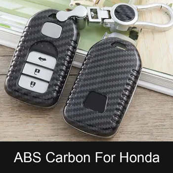 

ABS For Honda HR-V CRV Accord Car Key Case For Civic X-RV Jazz Greiz Crdder 3Buttons Folding Remote Fob Protector Cover Keychain