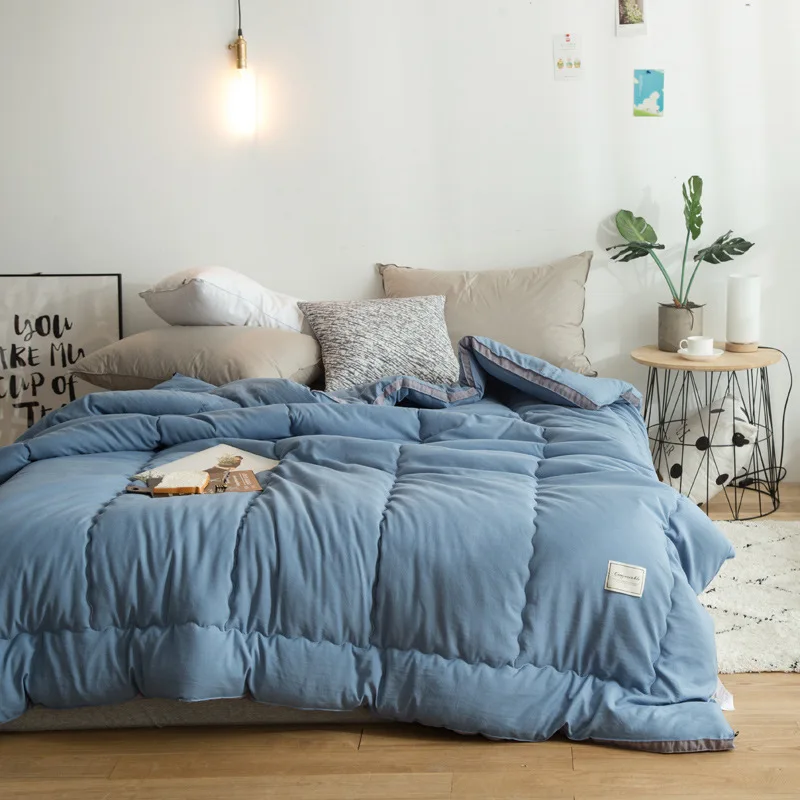 

white Goose Down Duvet 3D quilted Quilt king queen twin full double size Comforter Winter Thick Blanket Bedding Filler