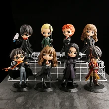 10 tipos q posket bonito olhos grandes pvc anime bonecas collectible figura de ação q versão modelo brinquedo para crianças presente