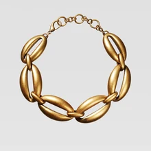 ZA, новинка, винтажное ожерелье в стиле панк, ожерелье для женщин, геометрическое, толстое, золотое, металлическое, массивное, цепочка, ожерелье, s, свадебное ювелирное изделие, подарки