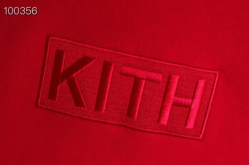 Толстовка с вышитым логотипом Kith BOX для мужчин и женщин, 1:1, высокое качество, черный, красный, розовый, толстовки с капюшоном KITH, пуловер KITH