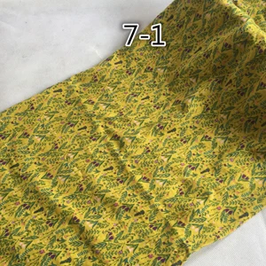 Тонкая летняя рубашка, материал: Цветочный лен, хлопок, креп, ткань 100*145 см - Цвет: 7-1