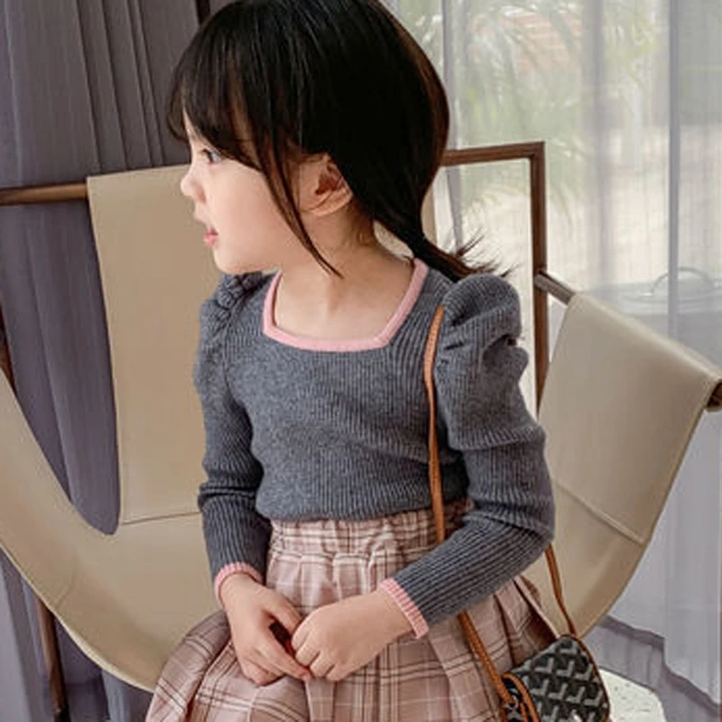 여아용 레이스 라펠 가디건 재킷, 아동용 귀여운 상의, 귀여운 의류, 가을 겨울, 2022 신상품