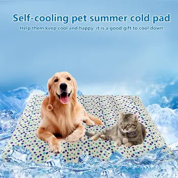 

Summer Pet Cooling Pad Pet Cat And Dog Cooling Pad Sofa Pad Cold Feeling Ice Silk Pet Nest Pad Pet Pad