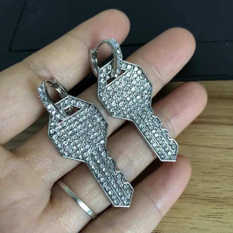 Модные Оригинальные серьги кольца F. J4Z популярные Стильные блестящие в стиле хип