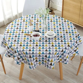 

Home Hotel Garden Round Design Banquet Table Cloth Ceremony Birthday Party Printing Celebration Dining Room Simple Modern