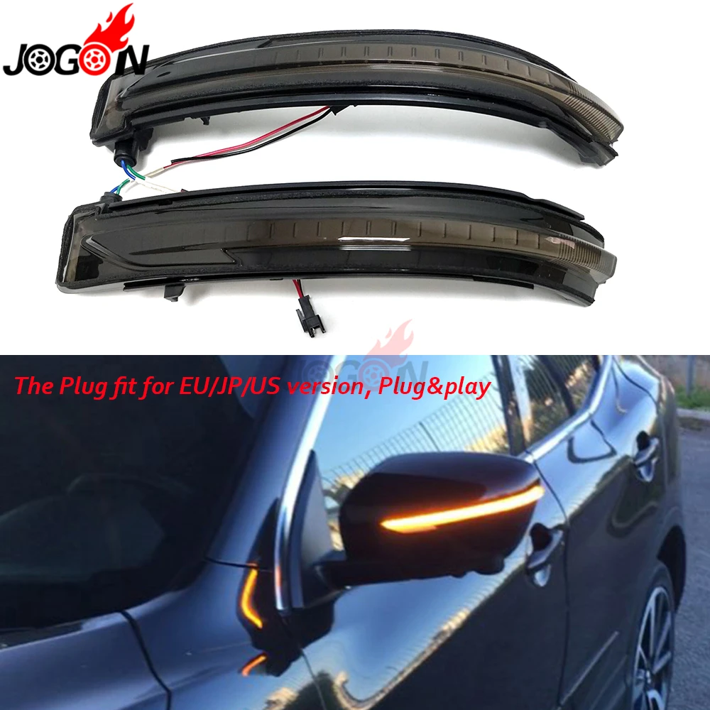 Tanie Ue usa wtyczka JP dla Nissan x trail T32 Qashqai J11 Murano Z52 Navara NP300 Pathfinder lusterko wsteczne boczne LED dynamiczny włączony kierunkowskaz