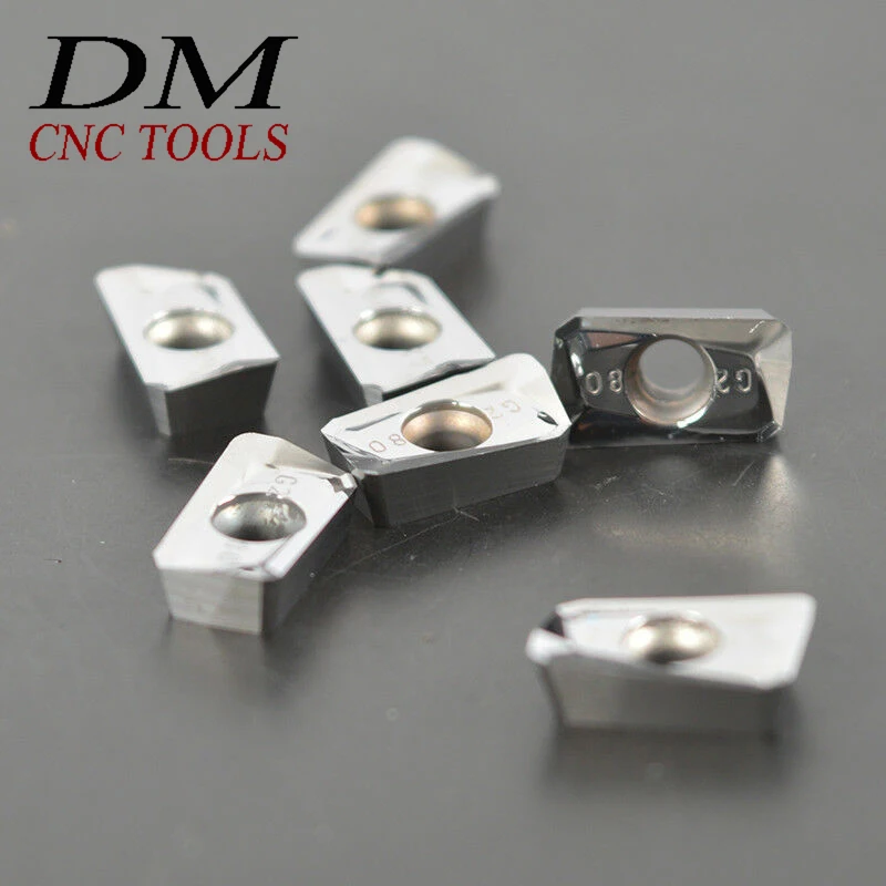 10 шт. APKT1135PDFR-MA H01 APMT1135Carbide фрезерные Вставки Резак лезвия цветных металлов обрабатываемые с алюминиевыми лезвиями