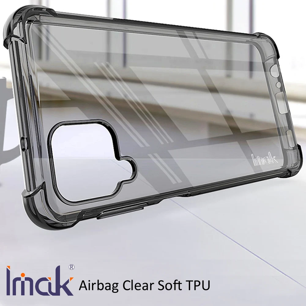IMAK Airbag Case For Samsung Galaxy A12 Drop resistance Soft TPU Silicone Clear Transparent Cover | Мобильные телефоны и