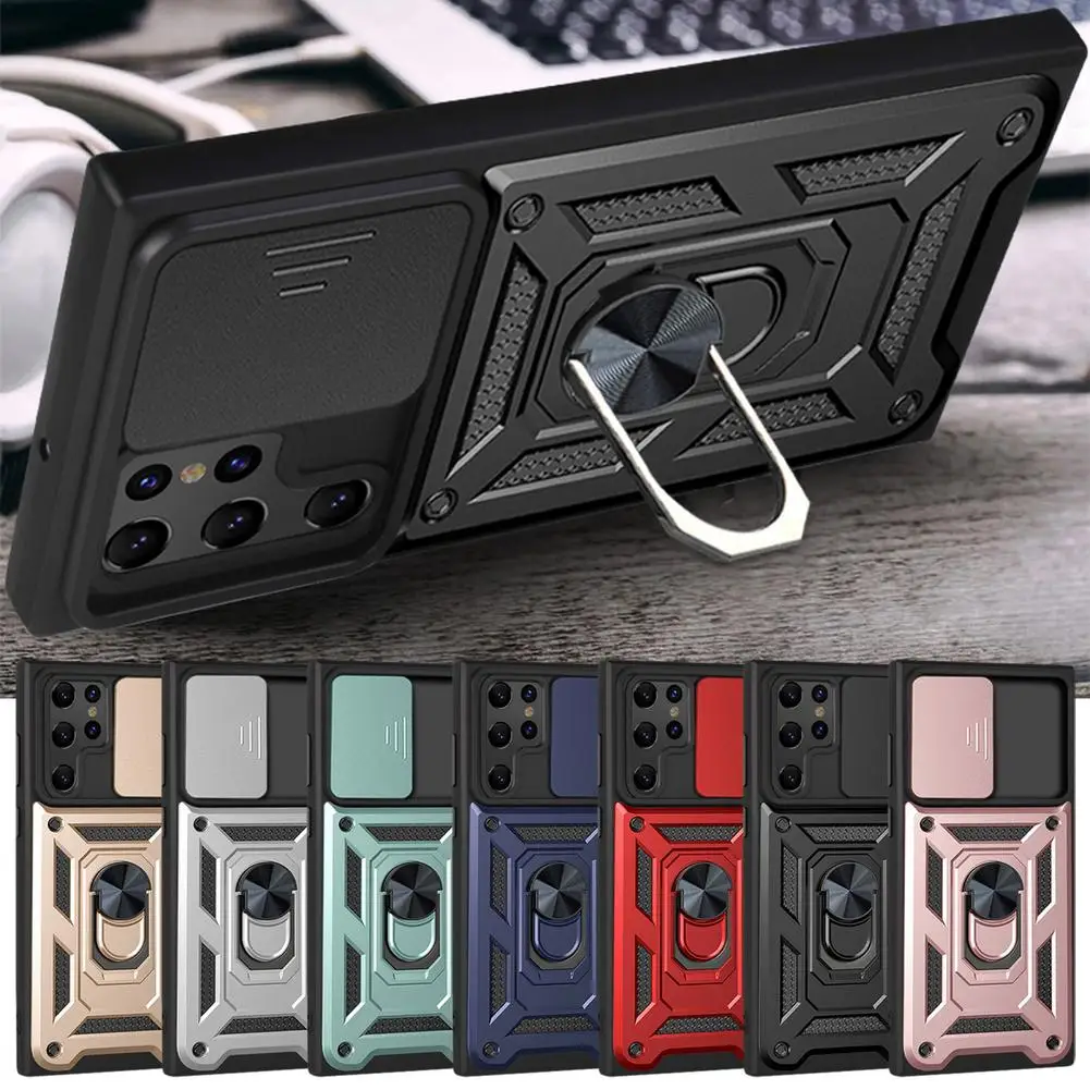 Samsung Galaxy S22 Ultra Shatter-Resistant Case With Holder and Magnetic Support
