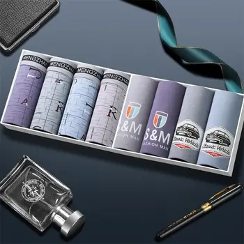 

8pcs/lot Cotton Men Boxer Underwear Boxers Hombre Shorts Breathable Underpants Brand Trunks Man Underwears Boxershorts Cuecas