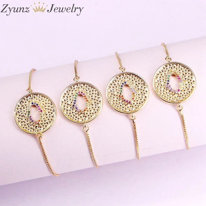 10 шт., золотой цвет полые Хамса рука в круглый разъем браслет для женщин ювелирные изделия