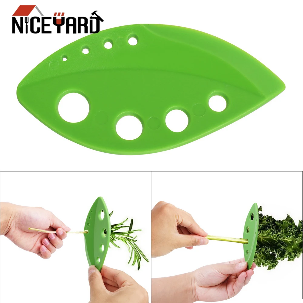 

NICEYARD Kitchen Gadgets Durable Greens Herb Stripper Vegetables Leaf Stripper Gadget Kale Rosemary Thyme Cabbage Lightweight