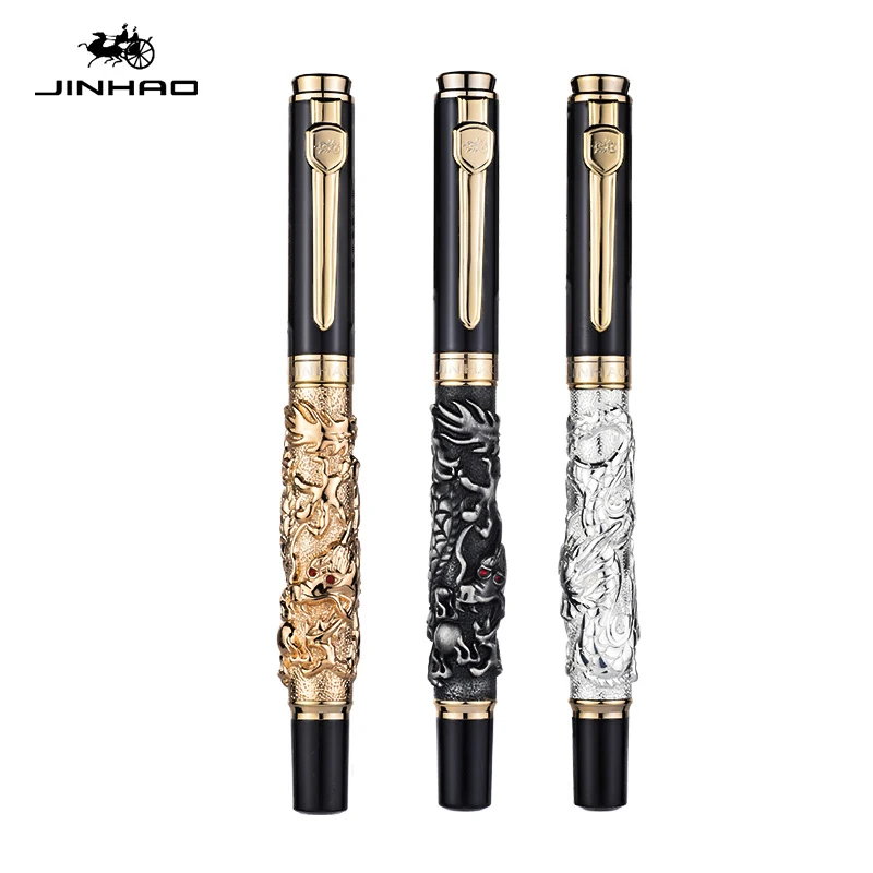 Jinhao Dragon шариковая ручка высокого качества металлическая 0 7 мм перо
