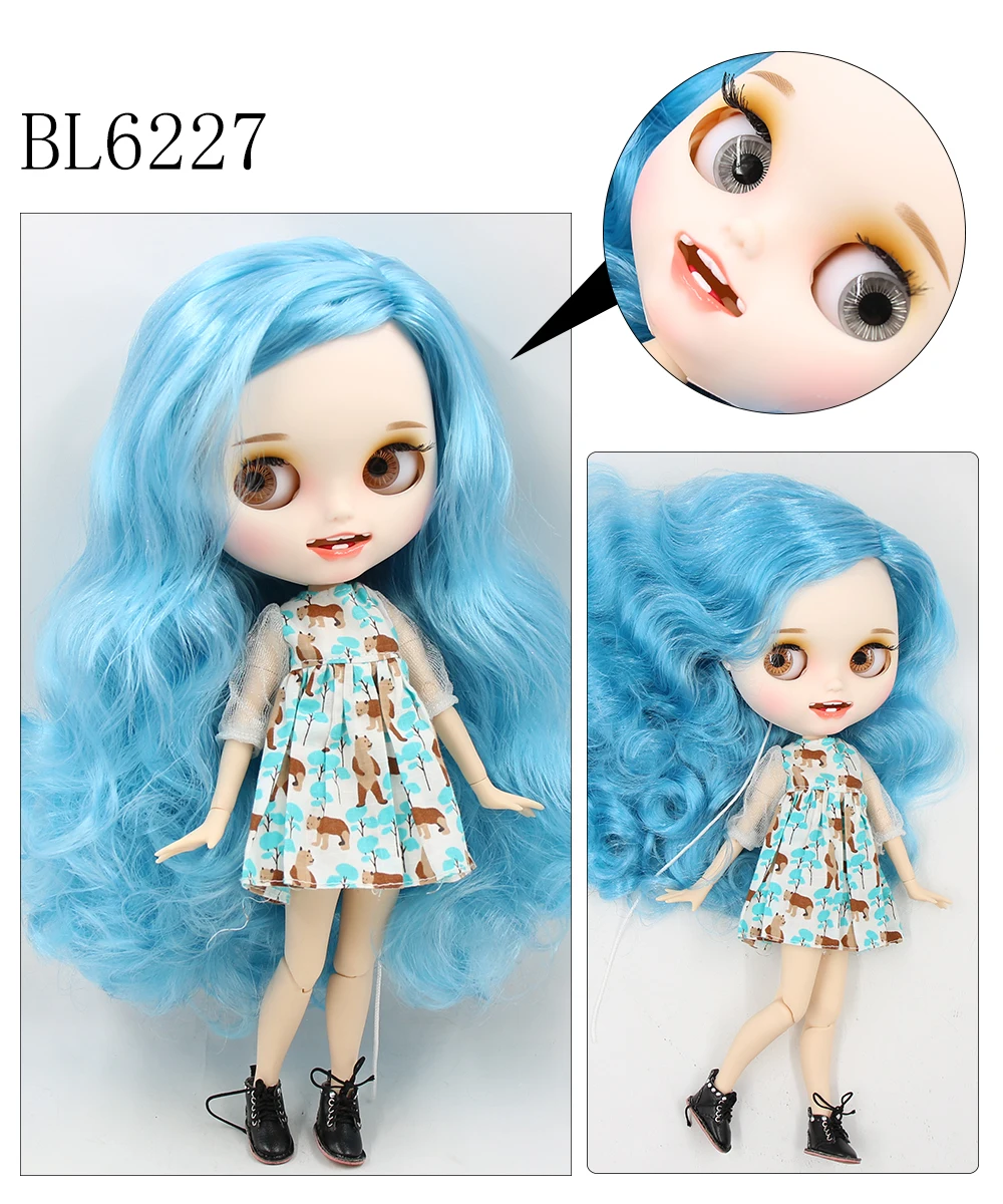 Neo Blythe Dukke 27 flerfargede håralternativer gratis Custom Oppgrader 10