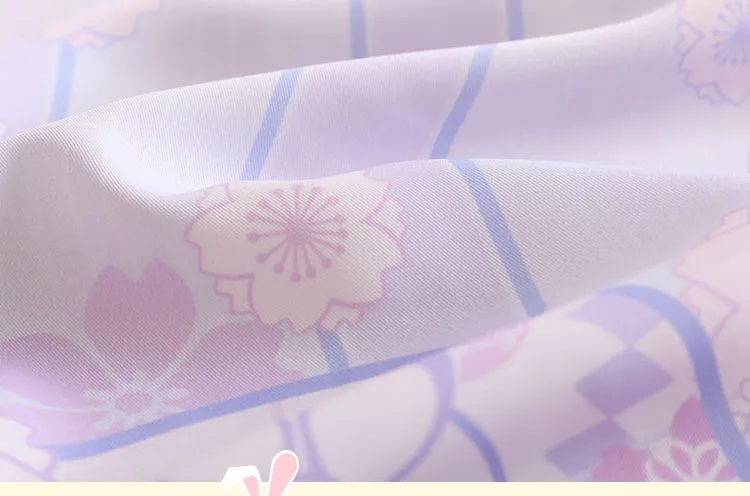 Японское кимоно Банный халат Сакура осенний Вишневый кролик haori солнцезащитный Харадзюку художественный и художественный Косплей женщин