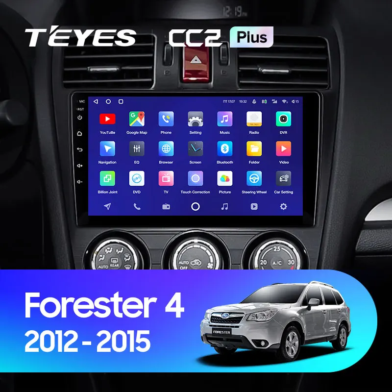 TEYES CC2L и CC2 Plus Штатная магнитола For Субару Форестер 4 Subaru Forester SJ 2012 2015 Android до 8 ЯДЕР 6 +