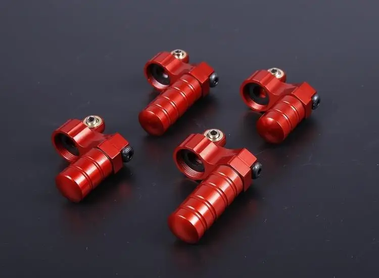 CNC подвергая механической обработке все Металлические Амортизаторы отрицательного давления камеры для ROVAN KM HPI BAJA 5B 5T 5SC - Цвет: red