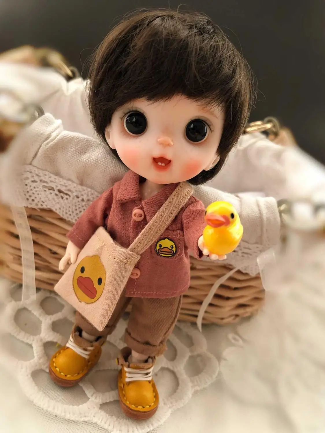 13 OB11 кукла голова Кастомизация 1/8 BJD куклы OB Полимерная глина - Цвет: 13