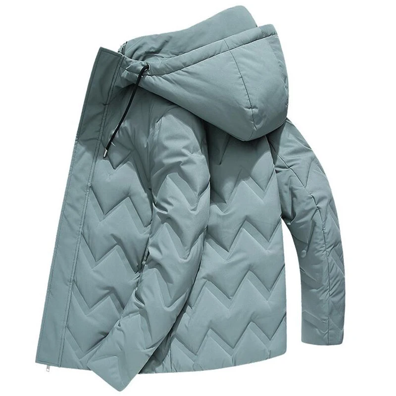 2019 Fashion Brand Winter Men Down jacket Casual Mens White duck Coat Hooded Parka Thick warm Outwear Male Clothing | Мужская одежда
