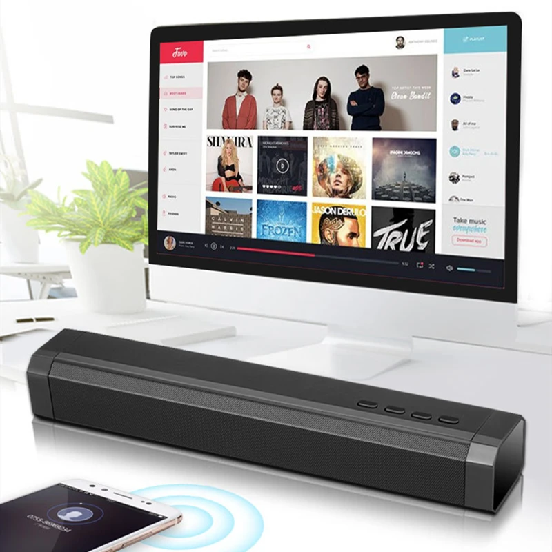

Bluetooth Speaker with Subwoofer Soundbar Tv Wireless Computer Speakers Subwoofer Multimedia Altavoces Pc Bafles De Sonido F4095