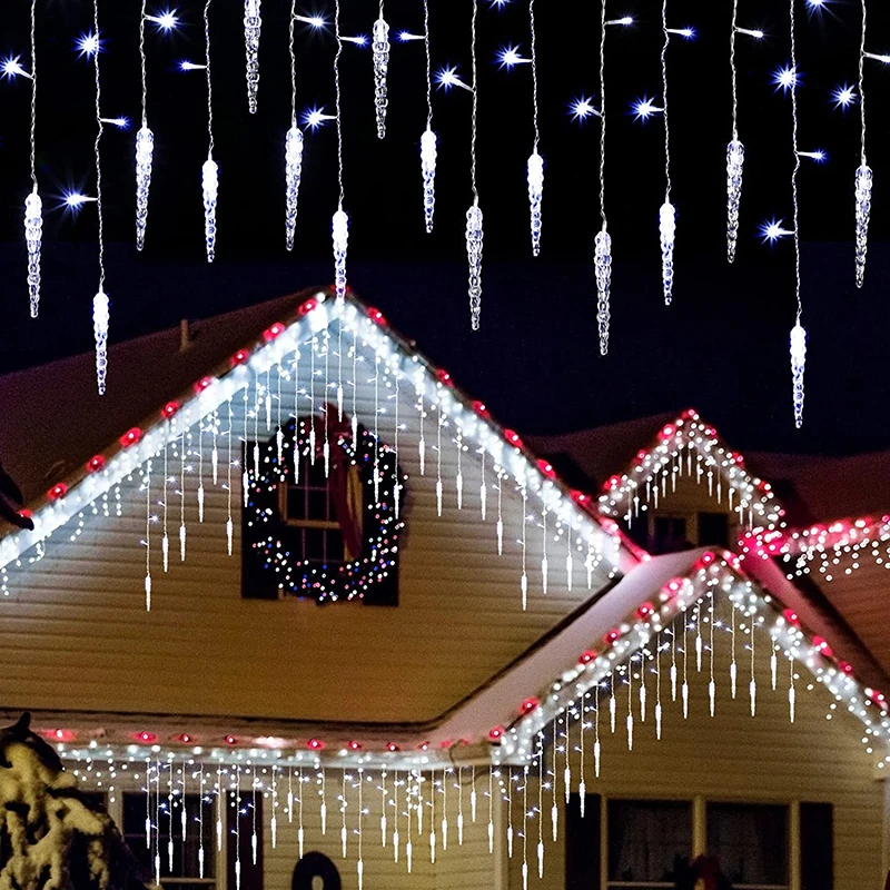 Vinton Iowa Christmas Light Display 2022 Led Icicle Fairy Light Home Decoration Garland Light Festoon Curtain String  Lights Garden Decorations New Year 2022|Lighting Strings| - Aliexpress