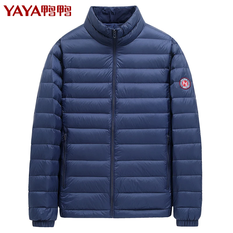 Duck Duck Autumn and Winter New down Jacket Men's Short Stand Collar Lightweight Warm Fashion and Handsome Eiderdown Outerwear