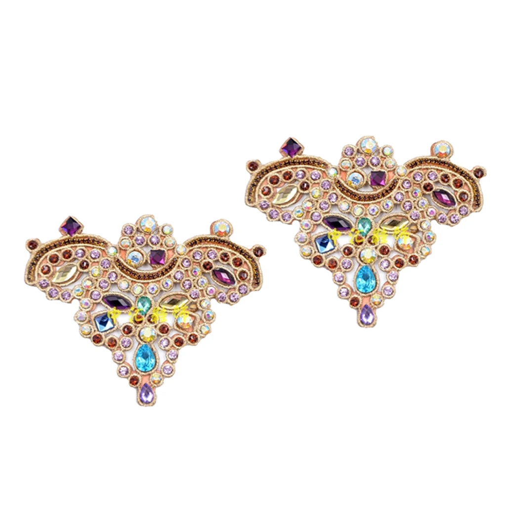 2x Crystal Shoe Clips Charm Buckle Removable Bag Dress Shoe Hat Decorations Elegant Rhinestone Pearl Shoes Clips  Decoration