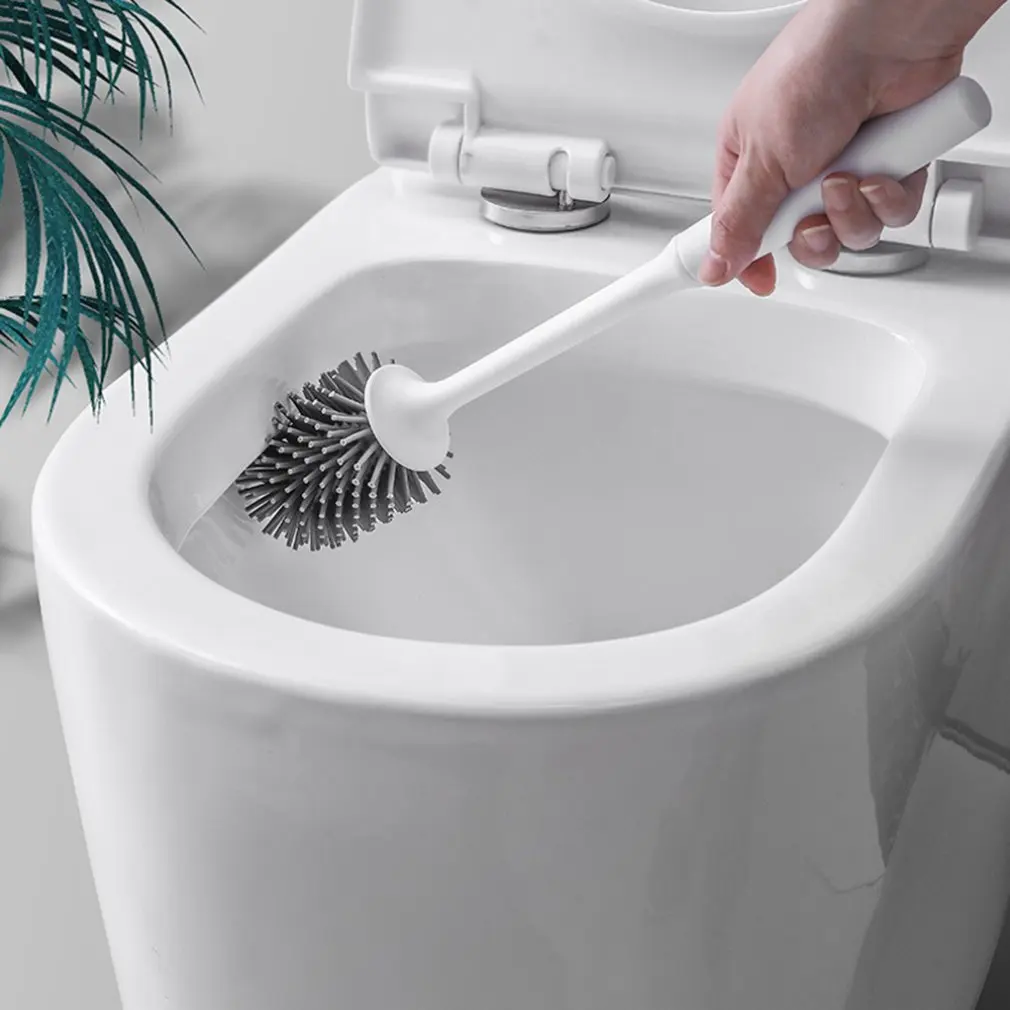 Туалетная щетка с длинной ручкой мягкие волосы очиститель для туалета Kit Силиконовая маска без мертвого Уггла подвесная полка для туалета