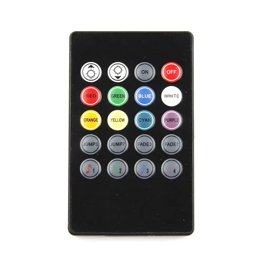 4 шт./компл. RGB 7 цветов 9SMD 5050 светодиодный неоновая лента атмосферный свет музыка дистанционное управление салона автомобиля модные украшения
