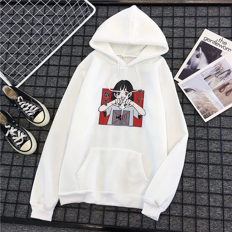Hoodie Women's New Style Brushed And Thick Students Autumn And Winter South Korea Ulzzang Loose-Fit NIS Super Fire Tops