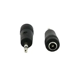 

20x DC Power 3.5mm Mono Male Plug To 5.5x 2.1mm Female Socket Adapter Connector Converter Straight Black