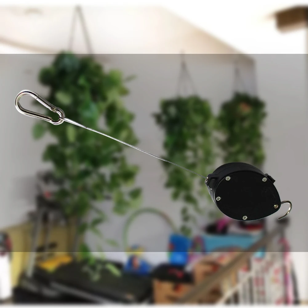 Цветочные телескопические горшки Pull Down Indoor High Up из нержавеющей стали выдвижной шкив Птицы Сад подъемная корзина крюк для растений
