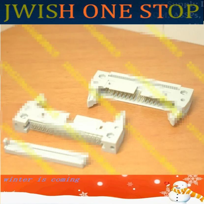 

BLCAK GREY FC+DC2 2.54MM IDC crimping head box header 2.54 mm white glue 10p 14p 16p 20p 26p 30p 34p 40p 50p 60p 64p