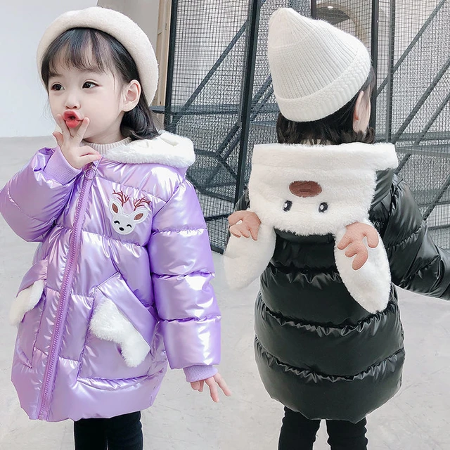 Chaqueta de invierno niñas de 2, 3, 4, 5, 6 y 7 años, abrigos navideños de alce, traje de nieve con capucha, ropa de abrigo impermeable para niños _ - AliExpress Mobile