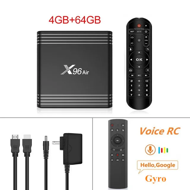 X96 Air Amlogic S905X3 Smart mini tv Box Android 9,0 4 ГБ 32 ГБ 64 Гб wifi 4K 8K 24 кадров в секунду Netflix X96Air 2 Гб ram 16 Гб rom телеприставка - Цвет: 4G 64G G20