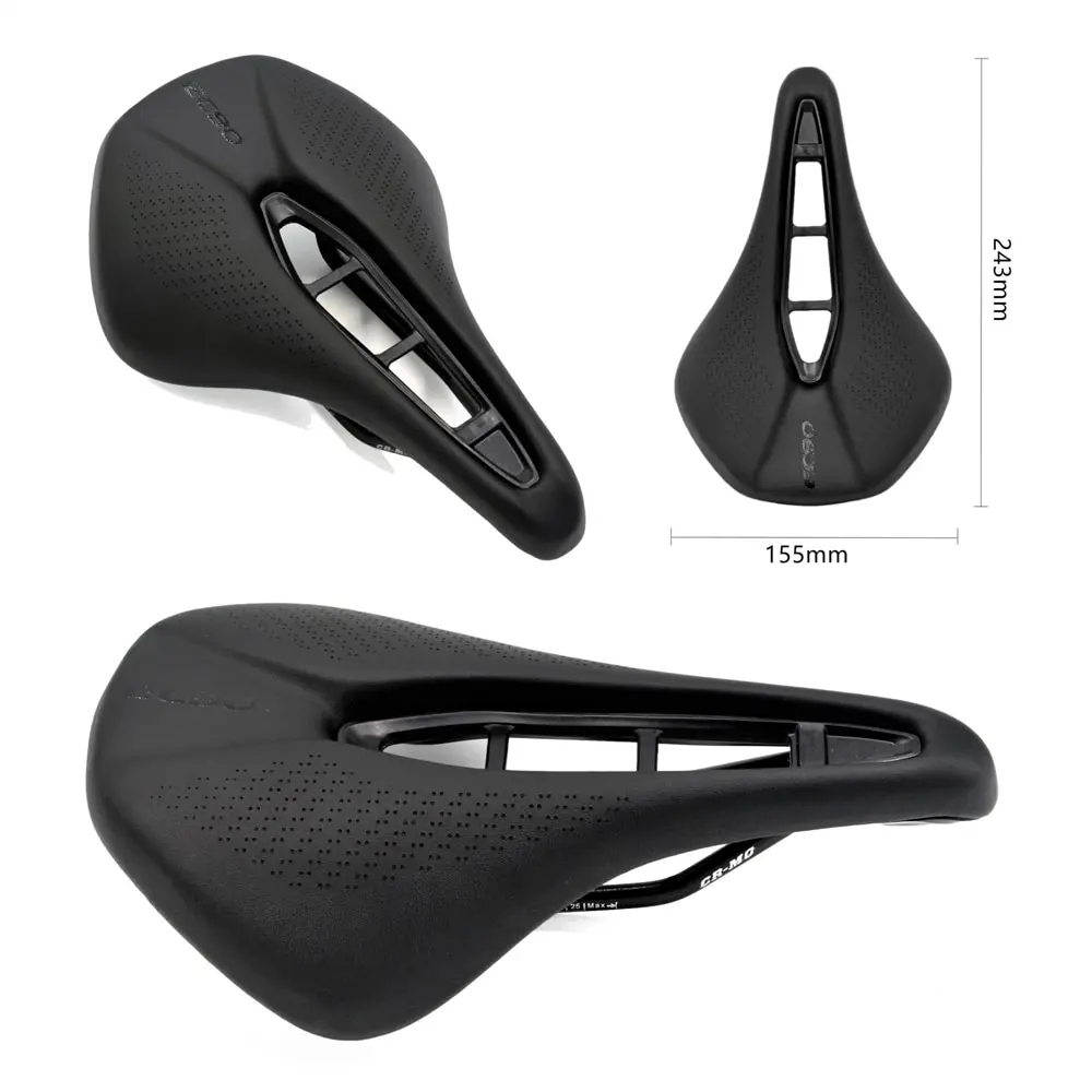 EC90 2018 Bike Saddles Bicycle Cycling Seat Silica Gel Seat Black Road MTB Bicycle Saddle Black (7)