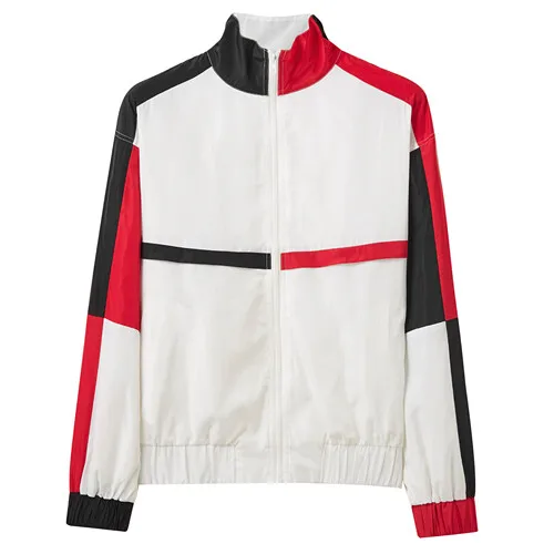 01White Giordano Мужская ветровка с воротником-стойкой 90079687 - Цвет: 01White
