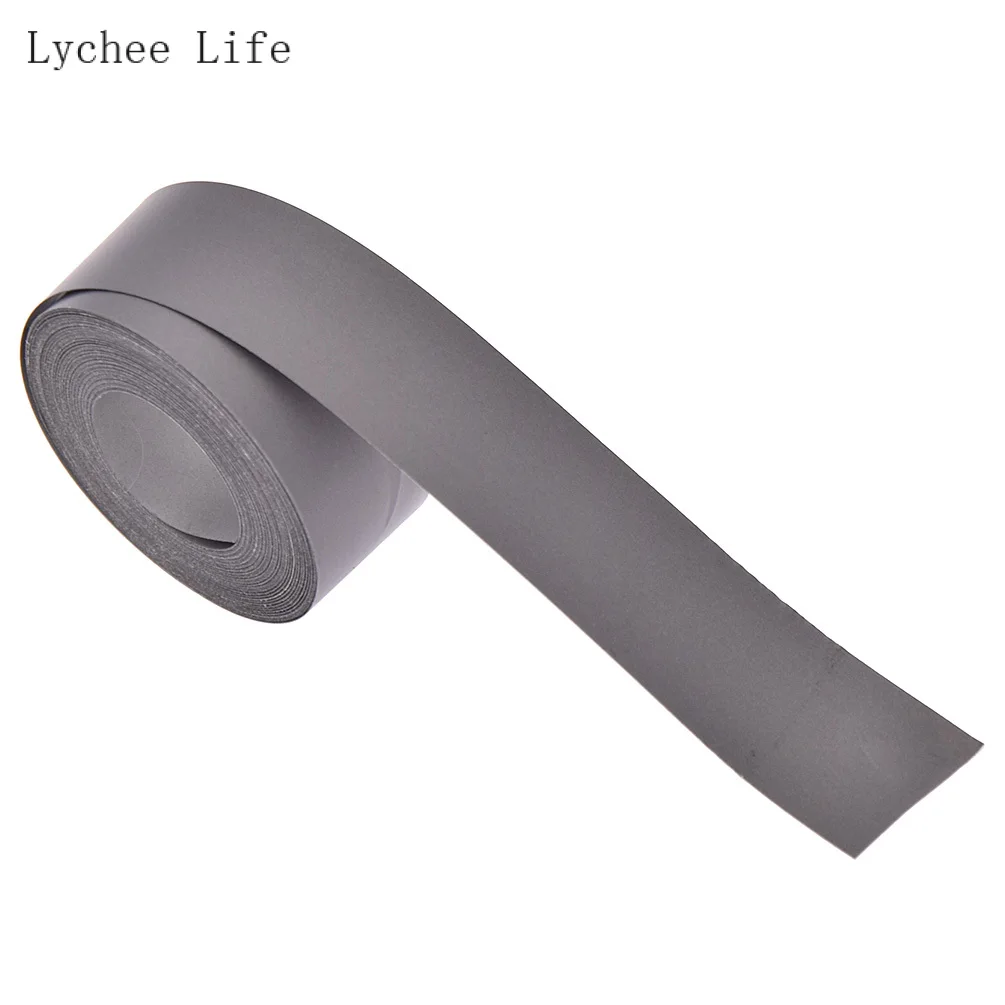 500x1.5cm Lychee жизни 1,5/2/2,5 см светоотражающая лента Стикеры для одежды ярлыки, сумок, обуви, Diy ручной работы ремесла - Цвет: 500x1.5cm