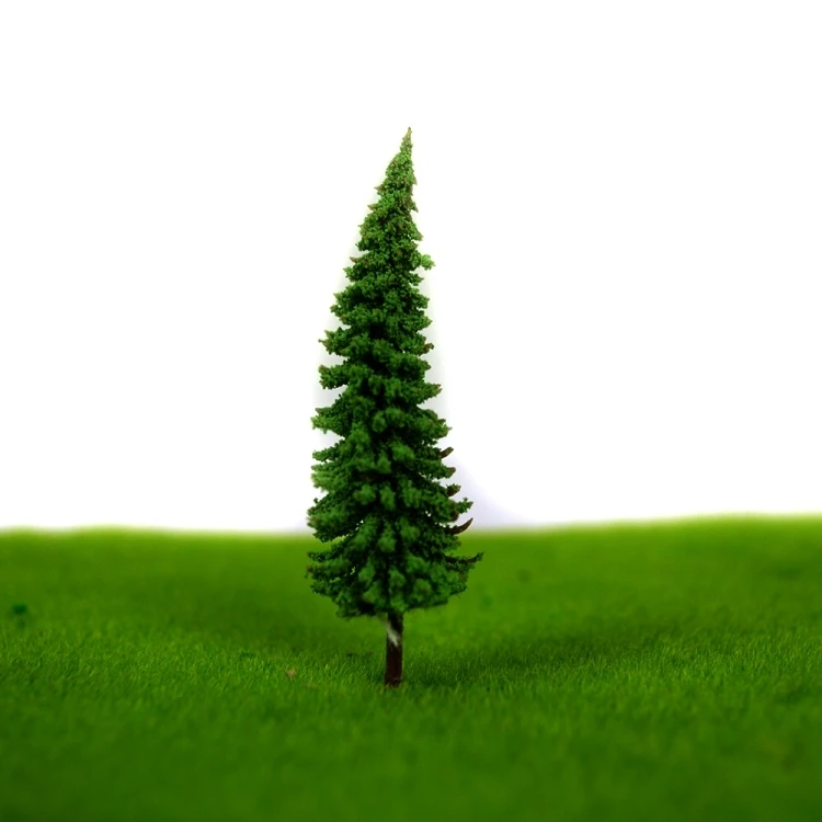 6,5 см зеленый цвет Макет железной дороги архитектурная модель изготовление материалов масштаб Пластиковые модели дерева
