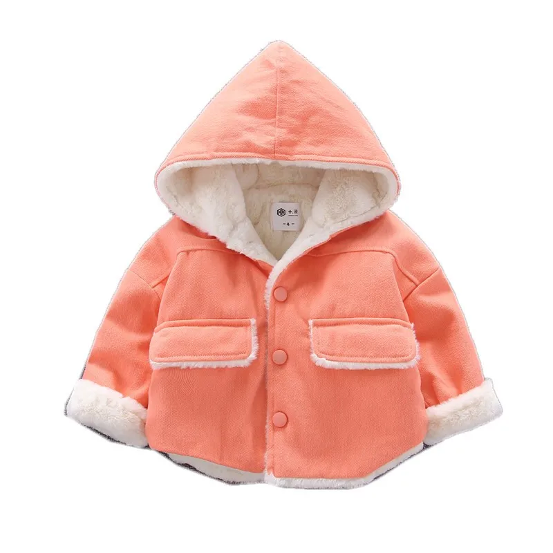  WINTER Autumn Baby Outwear Boys Coat Children Girls Clothes Kids THICKEN WARM Infant Sweatershirt T