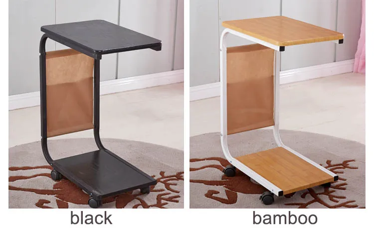 Универсальный столик на колесиках для дивана, офисный кофейный столик, журнальный карман, маленький Передвижной столик, мебель для гостиной