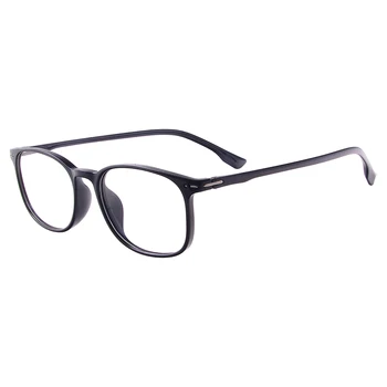 

Men Women Fashion Rectangular Rx Eyeglass Frame Full Rim Plastic Flexible TR90 Spectacles For Progressive Prescription Lenses