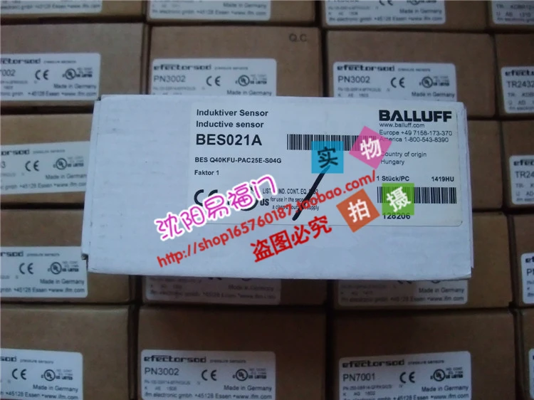 Balluff BES021A, Q40KFU-PAC25E-S04G подлинный, поддельные один пенал десять, пятно