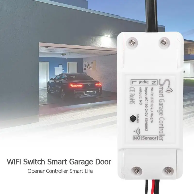 

WiFi Switch Smart Garage Door Opener Controller Smart Life/Tuya APP Control