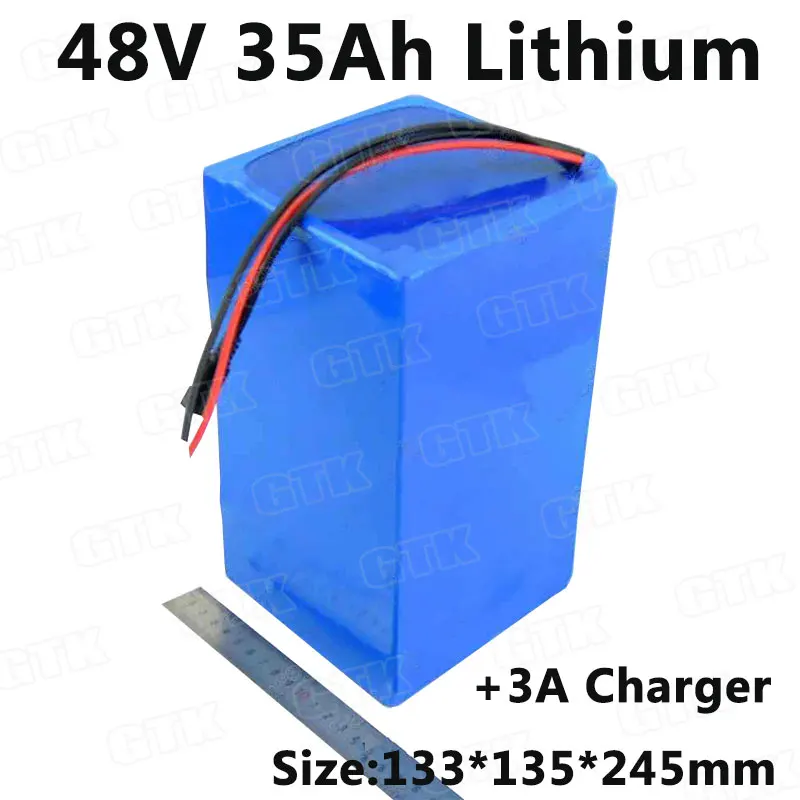 Бренд 48v 35Ah литиевый аккумулятор BMS 50A для электрического велосипеда 48v 35ah 1000 Вт Электрический скутер 2000w 48v двигатель 3000w+ 5A Зарядное устройство