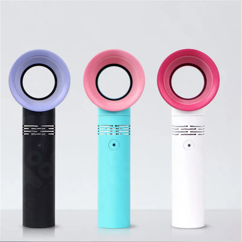 

Mini Portable USB fan Rechargeable Bladeless Hand Held Fan with three-speed adjustable Wind power For Desktop Laptop Mini Fan