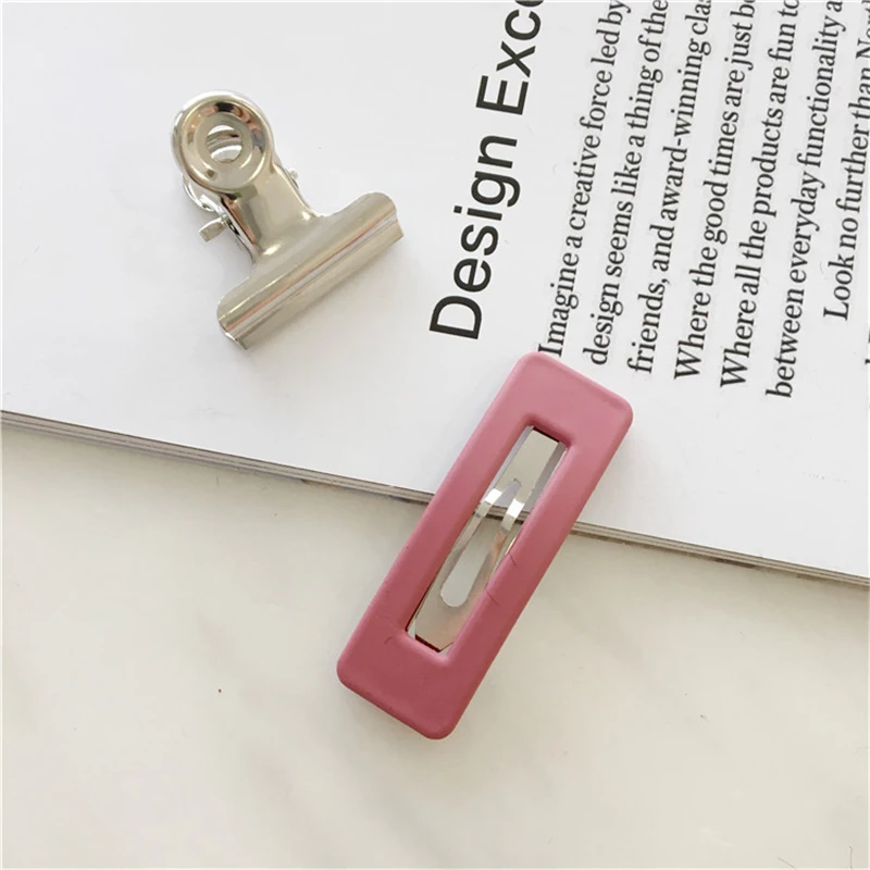 S3Leather Pink 5Pcs 5 шт./компл. милые Цвет девушка зажим для волос, лента для волос заколка для волос обруч для волос, заколка для волос аксессуары Красота Инструменты для укладки волос новое поступление - Цвет: S3Leather Pink 5Pcs