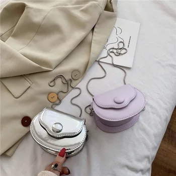 

Bag For Women Brand Original Design 2020 New Mini Shoulder Bag Fashion Chain Slung Saddle Chain Bag