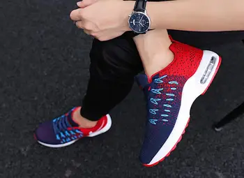 

Fashion Women Lightweight Sneakers Running Shoes Outdoor Sports Shoes Breathable Mesh Comfort Running Shoes Air Cushion Lace Up